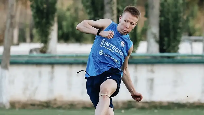 Жасулан Амир во время тренировки