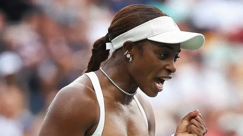 Эмоции Слоан Стивенс после победы над Таусон на US Open