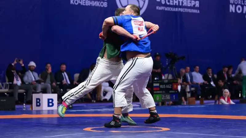 Борцы на татами на Играх кочевников 