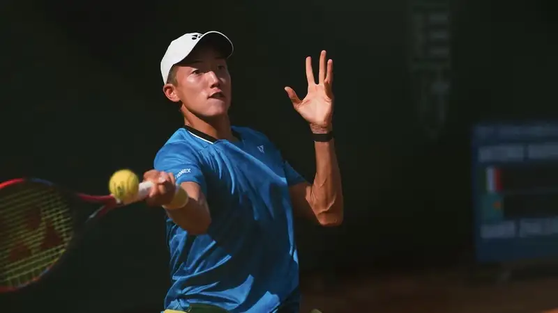Дамир Жалгасбай на турнире ITF в Италии