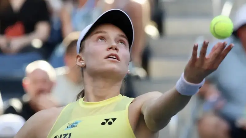 Елена Рыбакина на турнире US Open-2026