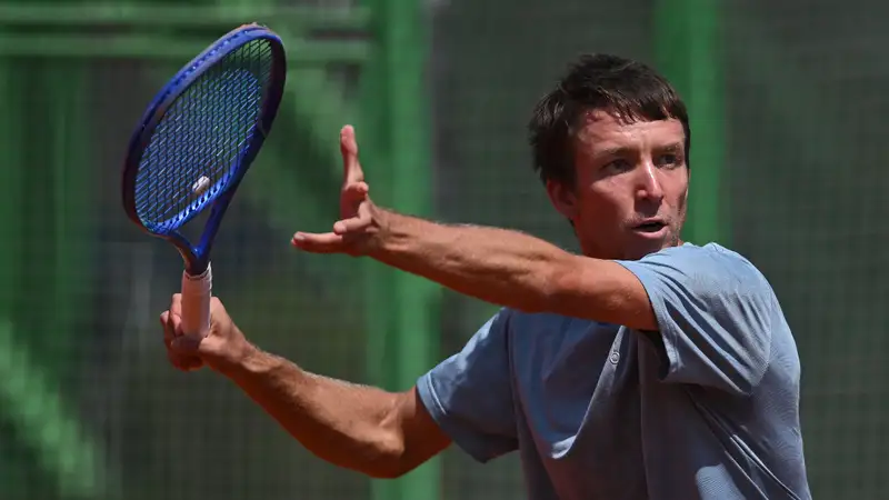 Григорий Ломакин на турнире ATP Challenger в Шымкенте