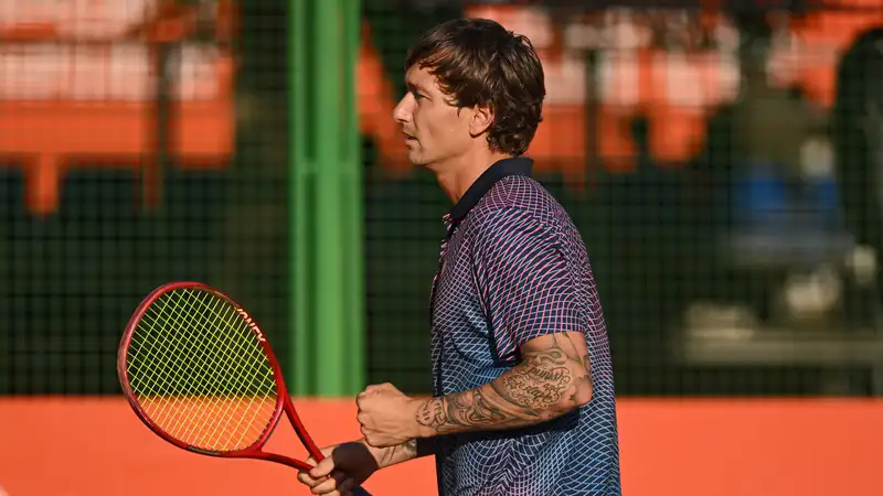 Денис Евсеев на турнире категории ATP Challenger в Шымкенте