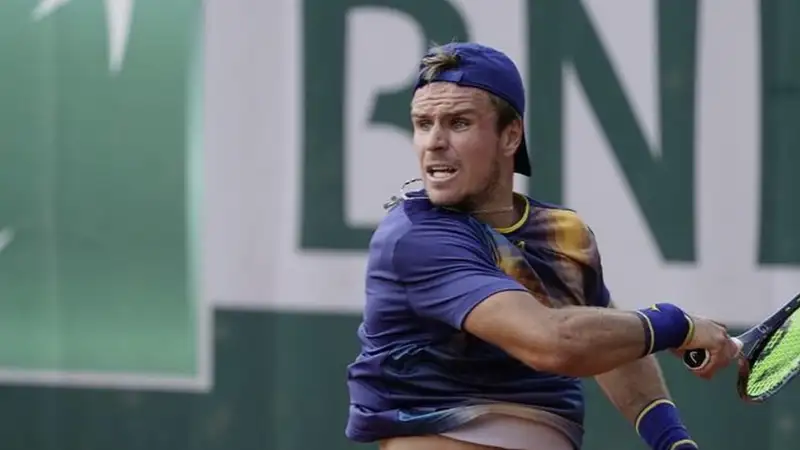 Дмитрий Попко на турнире Roland Garros в 2025 году
