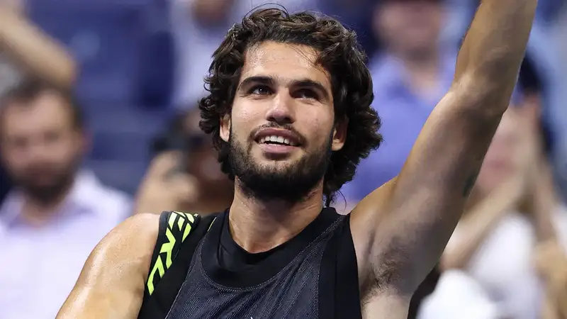 Алькарас на турнире US Open 