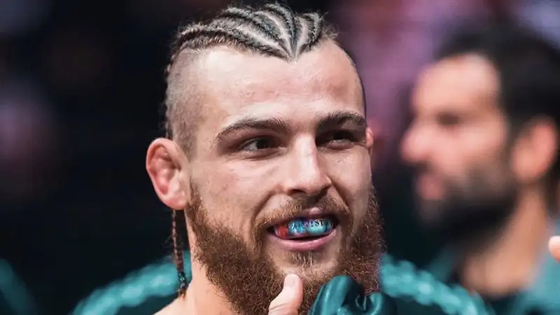 Даниил Донченко после победы в своём последнем бою в UFC