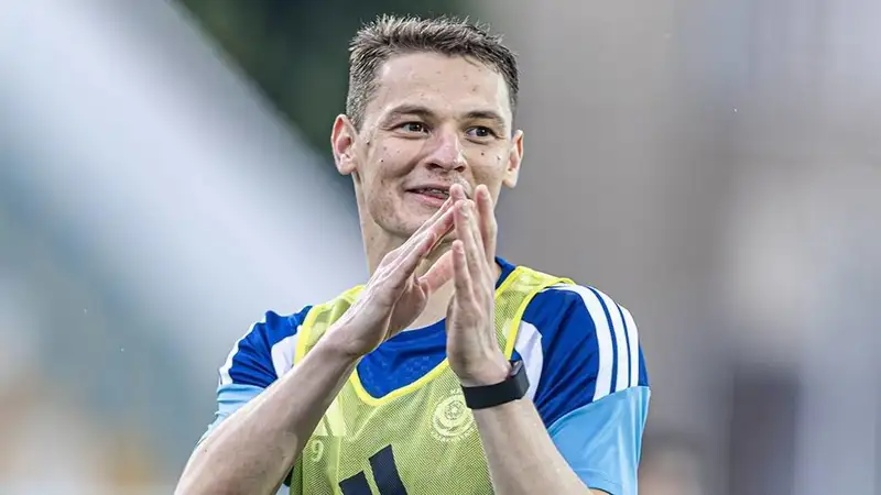 Чесноков на тренировке сборной РК