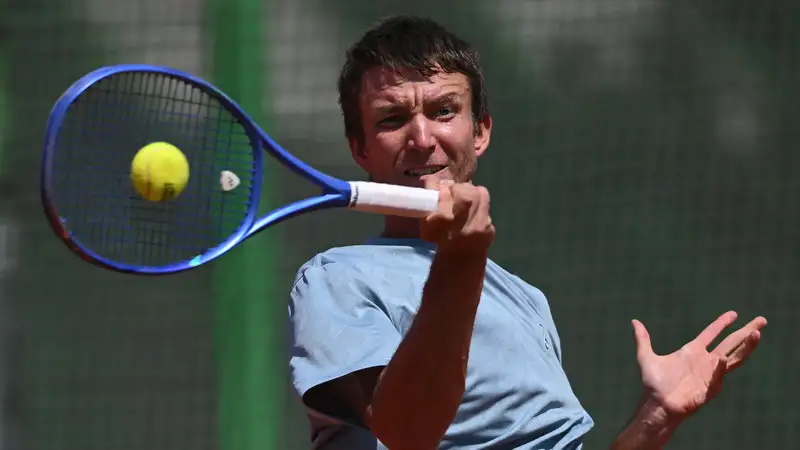 Григорий Ломакин на турнире ATP Challenger в Шымкенте