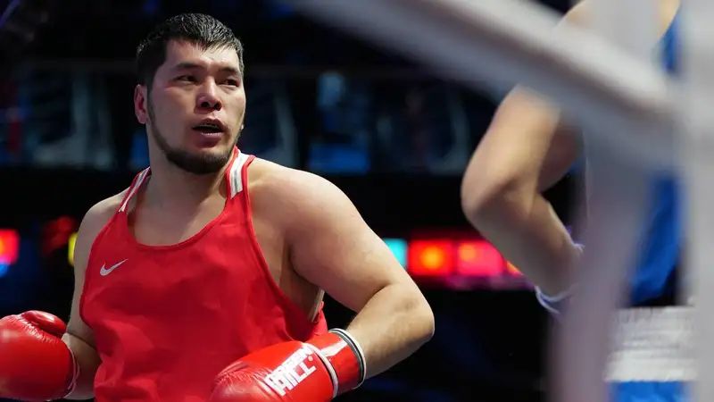 Айбек Оралбай на чемпионате Азии по боксу-2026