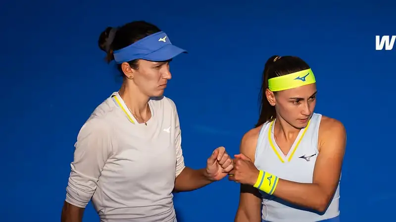 Анна Данилина и Александра Крунич на US Open