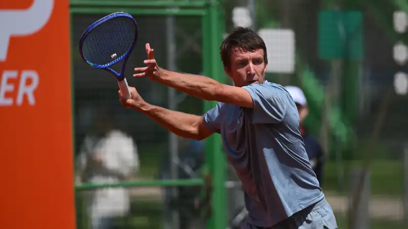 Григорий Ломакин на турнире ATP Challenger в Шымкенте