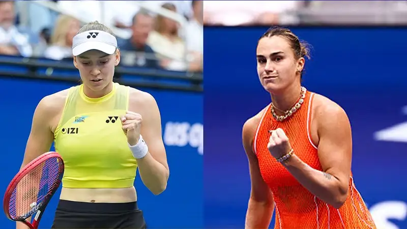 Елена Рыбакина и Арина Соболенко на US Open