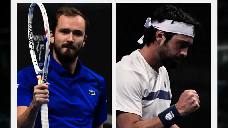 Даниил Медведев и Басилашвили на Almaty Open