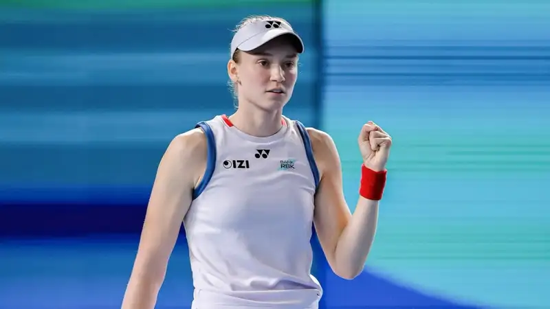 Елена Рыбакина на турнире в Нинбо 2026