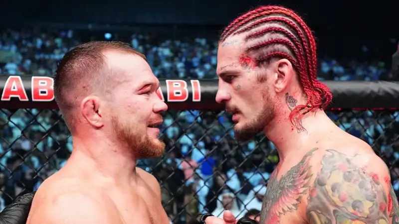 Шон О’Мэлли и Пётр Ян после первого поединка в UFC